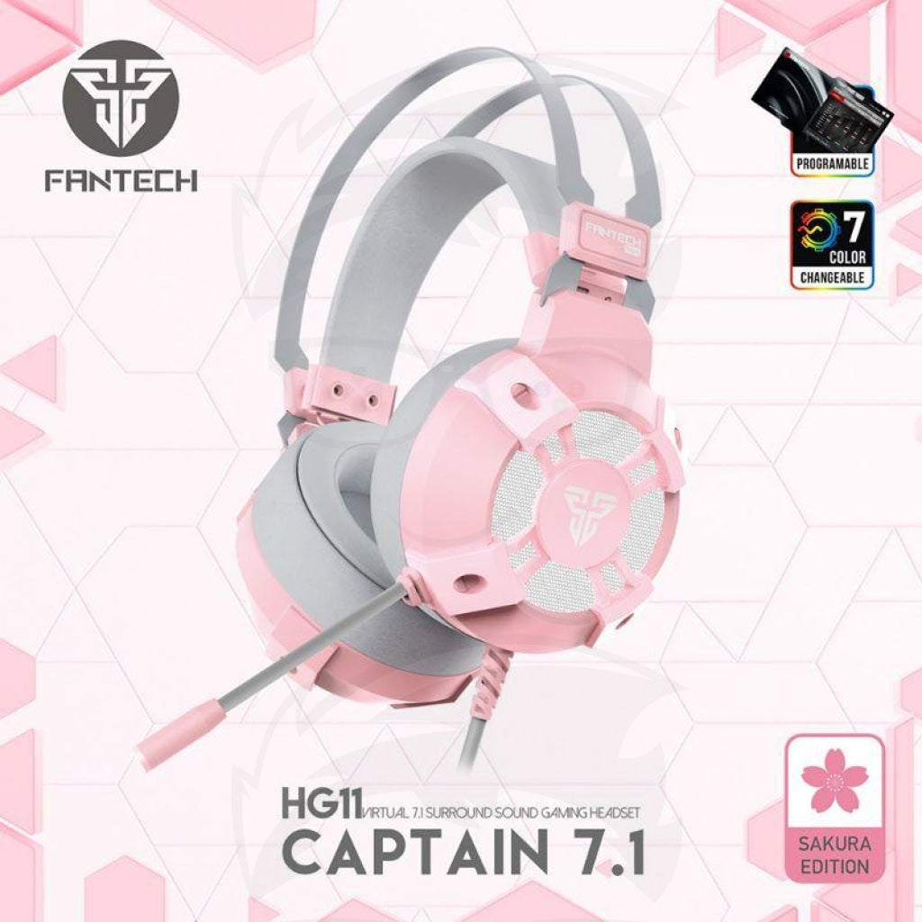 FANTECH HG11 SAKURA CAPTAIN 7.1 HEADSET PINK FANTECH HG11 SAKURA CAPTAIN 7.1 HEADSET PINK